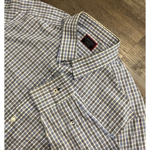 UNTUCKit Long Sleeve Button Down Shirt Blue Plaid XL Tall - Picture 1 of 6